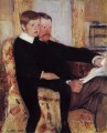 Retrato de Alexander J Cassat y su hijo Robert Kelso Cassatt madres hijos Mary Cassatt